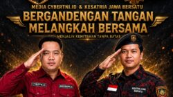 MEDIA CYBERTNI.ID DAN KESATRIA JAWA BERSATU RESMI BERGANDENGAN TANGAN  BANGUN KOMITMEN KEMITRAAN DEMI BANGSA, BUDAYA, DAN KEDAULATAN INFORMASI