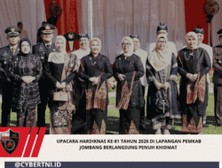 Upacara Hardiknas ke-81 Tahun 2026 di Lapangan Pemkab Jombang berlangsung penuh khidmat
