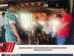 Babinsa Koramil 1406-09/Sajoanging Laksanakan Komsos Bersama Masyarakat