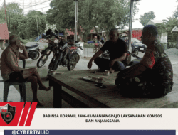 Babinsa Koramil 1406-03/Maniangpajo Laksanakan Komsos dan Anjangsana