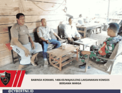 Babinsa Koramil 1406-05/Majauleng Laksanakan Komsos Bersama Warga