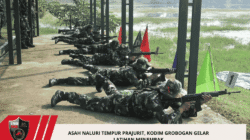 Asah Naluri Tempur Prajurit, Kodim Grobogan Gelar Latihan Menembak