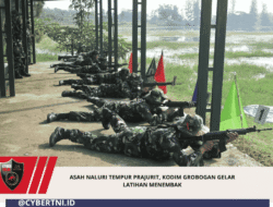 Asah Naluri Tempur Prajurit, Kodim Grobogan Gelar Latihan Menembak