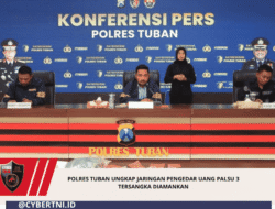 Polres Tuban Ungkap Jaringan Pengedar Uang Palsu 3 Tersangka Diamankan