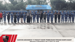 Danyon Ardhanud 11 Pasgat Hadiri Pembukaan Persami Korps Kadet Republik Indonesia Gel-5 TW II TA 2026