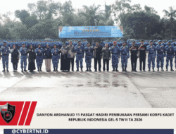 Danyon Ardhanud 11 Pasgat Hadiri Pembukaan Persami Korps Kadet Republik Indonesia Gel-5 TW II TA 2026