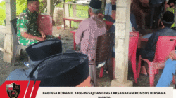 Babinsa Koramil 1406-09/Sajoanging Laksanakan Komsos Bersama Warga