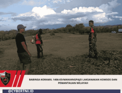 Babinsa Koramil 1406-03/Maniangpajo Laksanakan Komsos dan Pemantauan Wilayah