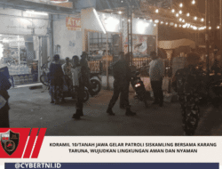 Koramil 10/Tanah Jawa Gelar Patroli Siskamling Bersama Karang Taruna, Wujudkan Lingkungan Aman dan Nyaman