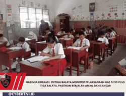 Babinsa Koramil 09/Tiga Balata Monitor Pelaksanaan UAS di SD Plus Tiga Balata, Pastikan Berjalan Aman dan Lancar