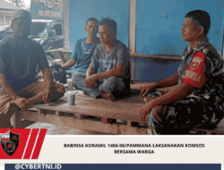 Babinsa Koramil 1406-06/Pammana Laksanakan Komsos Bersama Warga