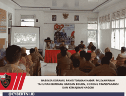 Babinsa Koramil Panei Tongah Hadiri Musyawarah Tahunan BUMNag Haroan Bolon, Dorong Transparansi dan Kemajuan Nagori