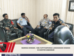 Babinsa Koramil 1406-10/Pitumpanua Laksanakan Komsos di Kantor Sabandar