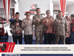 Danrem 072/Pamungkas Hadiri Launching Nasional Koperasi Merah Putih oleh Presiden Prabowo di Magelang