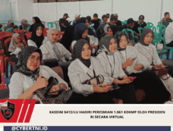 Kasdim 0412/LU Hadiri Peresmian 1.061 KDKMP oleh Presiden RI secara Virtual