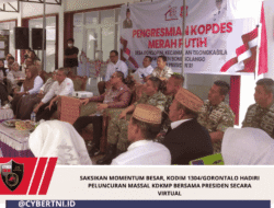 Saksikan Momentum Besar, Kodim 1304/Gorontalo Hadiri Peluncuran Massal KDKMP Bersama Presiden Secara Virtual