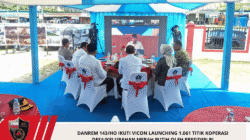 Danrem 143/HO Ikuti Vicon Launching 1.061 Titik Koperasi Desa/Kelurahan Merah Putih oleh Presiden RI