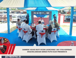Danrem 143/HO Ikuti Vicon Launching 1.061 Titik Koperasi Desa/Kelurahan Merah Putih oleh Presiden RI
