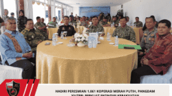 Hadiri Peresmian 1.061 Koperasi Merah Putih, Pangdam XII/Tpr: Perkuat Ekonomi Kerakyatan