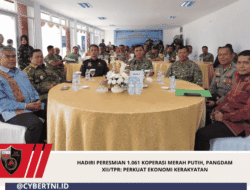 Hadiri Peresmian 1.061 Koperasi Merah Putih, Pangdam XII/Tpr: Perkuat Ekonomi Kerakyatan