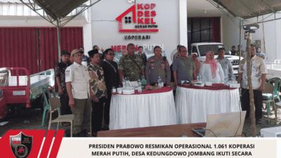 Presiden Prabowo Resmikan Operasional 1.061 Koperasi Merah Putih, Desa Kedungdowo Jombang Ikuti Secara Daring