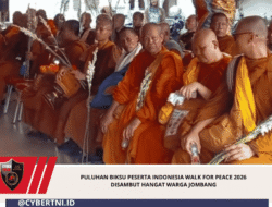 Puluhan Biksu Peserta Indonesia Walk for Peace 2026 Disambut Hangat Warga Jombang