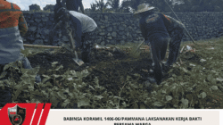 Babinsa Koramil 1406-06/Pammana Laksanakan Kerja Bakti Bersama Warga