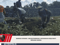 Babinsa Koramil 1406-06/Pammana Laksanakan Kerja Bakti Bersama Warga