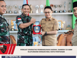 Perkuat Sinergitas Pembangunan Daerah, Danrem 121/Abw Silaturahmi dengan Wali Kota Pontianak