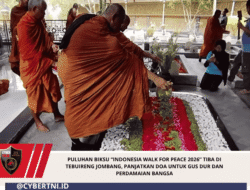 Puluhan Biksu “Indonesia Walk for Peace 2026” Tiba di Tebuireng Jombang, Panjatkan Doa untuk Gus Dur dan Perdamaian Bangsa