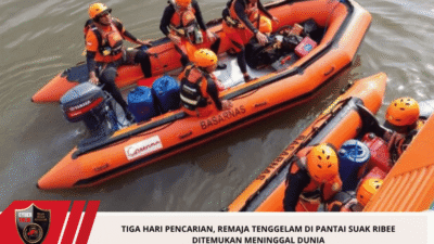 Tiga Hari Pencarian, Remaja Tenggelam di Pantai Suak Ribee Ditemukan Meninggal Dunia