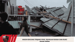 Angin Kencang Terjang Pidie, Sejumlah Rumah dan Ruko Rusak Parah