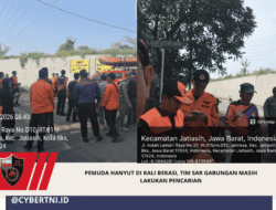 Pemuda Hanyut di Kali Bekasi, Tim SAR Gabungan Masih Lakukan Pencarian