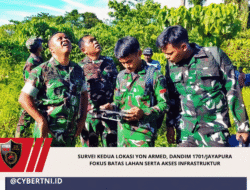 Survei Kedua Lokasi Yon Armed, Dandim 1701/Jayapura Fokus Batas Lahan serta Akses Infrastruktur