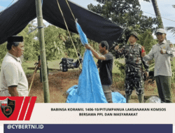 Babinsa Koramil 1406-10/Pitumpanua Laksanakan Komsos Bersama PPL dan Masyarakat