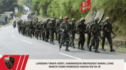 Langkah Tanpa Henti, Danwingdik 800/Pasgat Kawal Long March Siswa Komando Angkatan ke-49