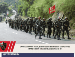 Langkah Tanpa Henti, Danwingdik 800/Pasgat Kawal Long March Siswa Komando Angkatan ke-49