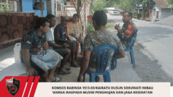 Komsos Babinsa 1513-03/Kairatu Dusun Sokuwati Imbau Warga Waspada Musim Penghujan dan Jaga Kesehatan