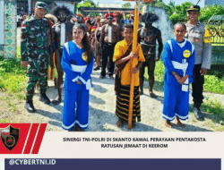 Sinergi TNI-Polri di Skanto Kawal Perayaan Pentakosta Ratusan Jemaat di Keerom