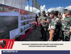 Pangdam V/Brawijaya:600 Prajurit Huni Barak Baru Ekonomi Warga Pasti Berkembang