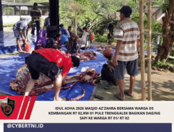 IDUL ADHA 2026 MASJID AZ’ZAHRA BERSAMA WARGA DS KEMBANGAN RT 02,RW 01 PULE TRENGGALEK BAGIKAN DAGING SAPI KE WARGA RT 01/ RT 02