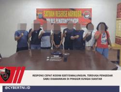 Respons Cepat Kodim 0207/Simalungun, Terduga Pengedar Sabu Diamankan di Pinggir Sungai Siantar