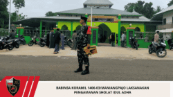 Babinsa Koramil 1406-03/Maniangpajo Laksanakan Pengamanan Sholat Idul Adha