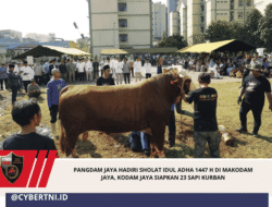 Pangdam Jaya Hadiri Sholat Idul Adha 1447 H di Makodam Jaya, Kodam Jaya Siapkan 23 Sapi Kurban