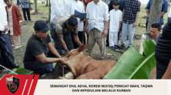 Semangat Idul adha, Korem 063/SGJ Perkuat Iman, Taqwa dan Kepedulian Melalui Kurban