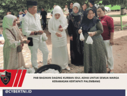 PAB Bagikan Daging kurban Idul Adha Untuk Semua Warga Keramasan Kertapati Palembang