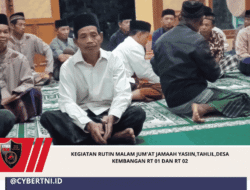 KEGIATAN RUTIN MALAM JUM’AT JAMAAH YASIIN,TAHLIL,DESA KEMBANGAN RT 01 DAN RT 02