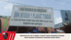Perayaan HUT Ke-15 SMKN 1 Plakat Tinggi Diwarnai Dugaan Sikap Kurang Kooperatif Terhadap Awak Media