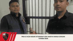Pria di Aceh Besar Ditangkap Usai Aniaya Warga dengan Tombak Babi