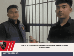 Pria di Aceh Besar Ditangkap Usai Aniaya Warga dengan Tombak Babi
